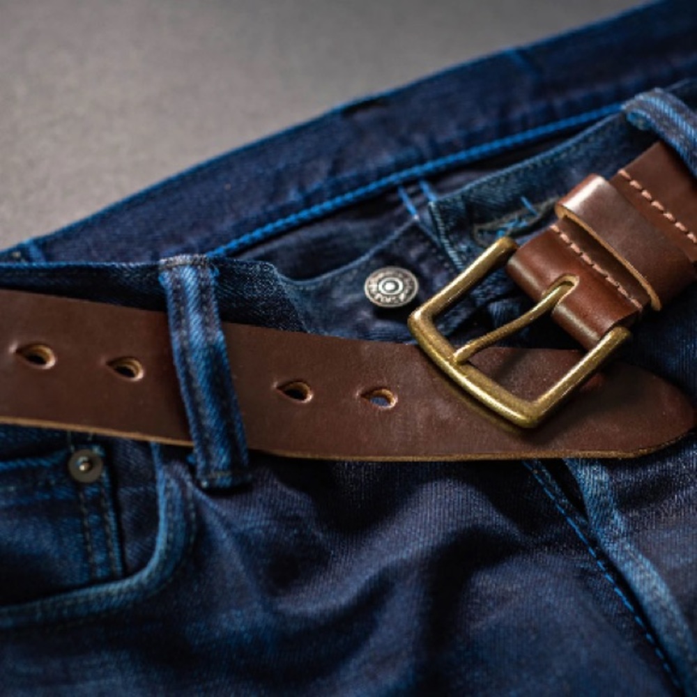 Ashland Horween Real Brown Leather Belt OS - Picture 5 of 13
